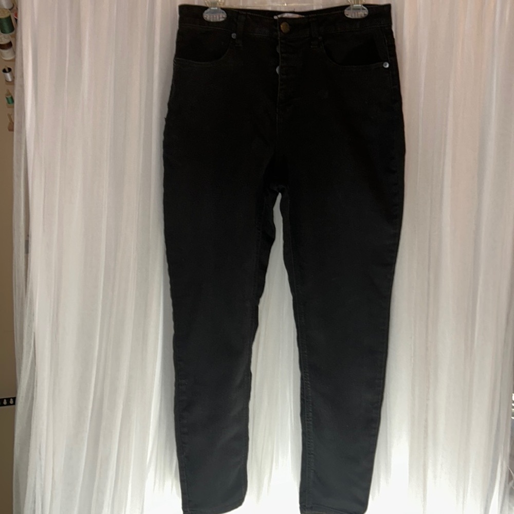 No Boundaries Junior Skinny Stretchy Jeans Size 13 Black